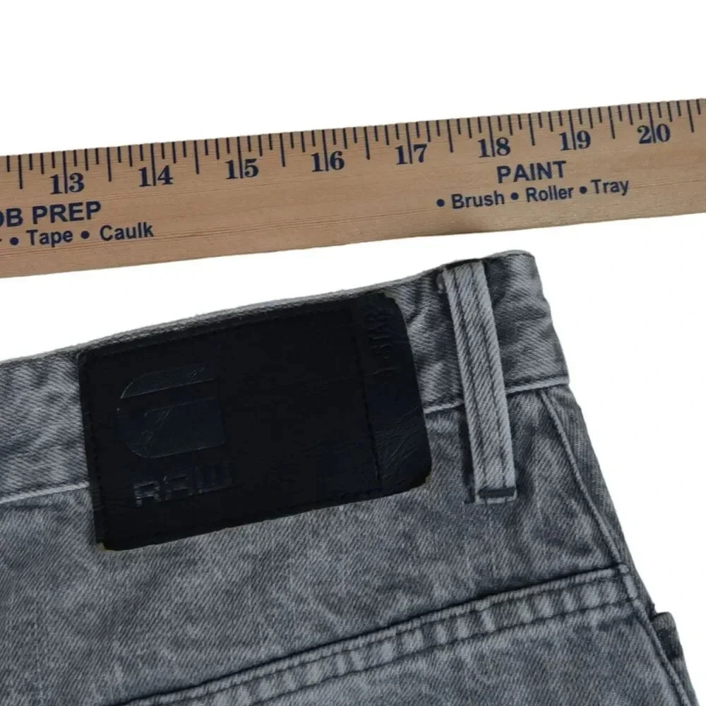 G-Star Raw Arc 3d Slim Cuffed Jeans Shorts Faded Gray 100% Cotton Men’s Sz 36 - Picture 7 of 10